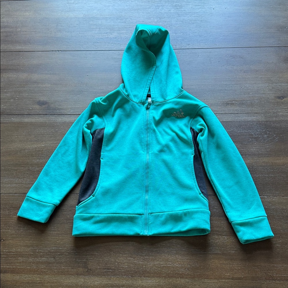 Size 5 Adidas hooded zippered jacket